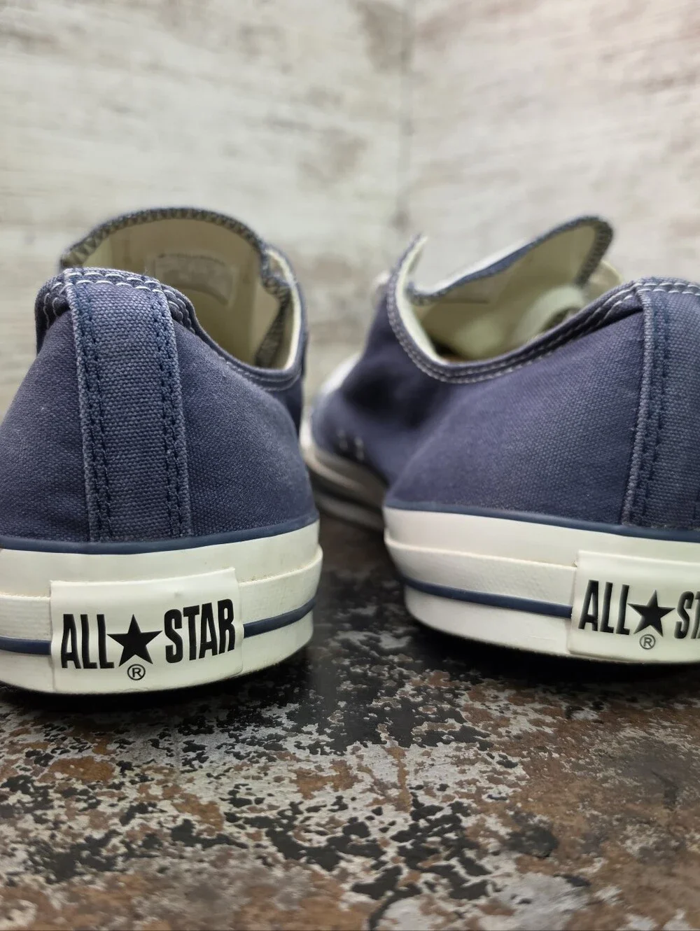 Mens Converse Chuck Taylor All Star Low Top Athletic Shoes Sz 17 Eur 53 Navy Blu